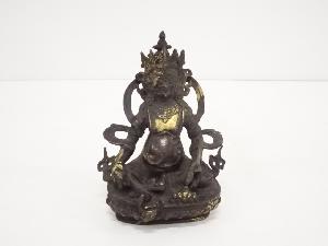 古物　銅鍍金坐仏